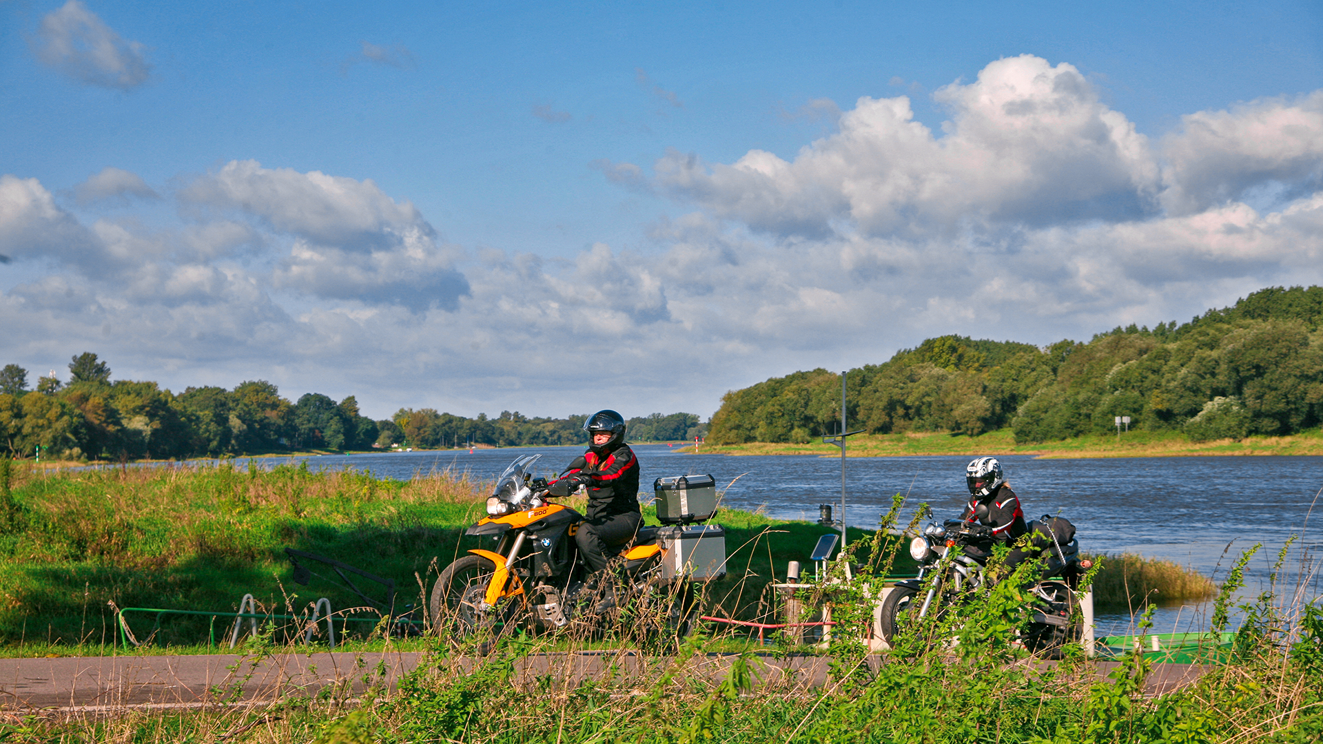 Motorrad fahren im Zittauer Gebirge